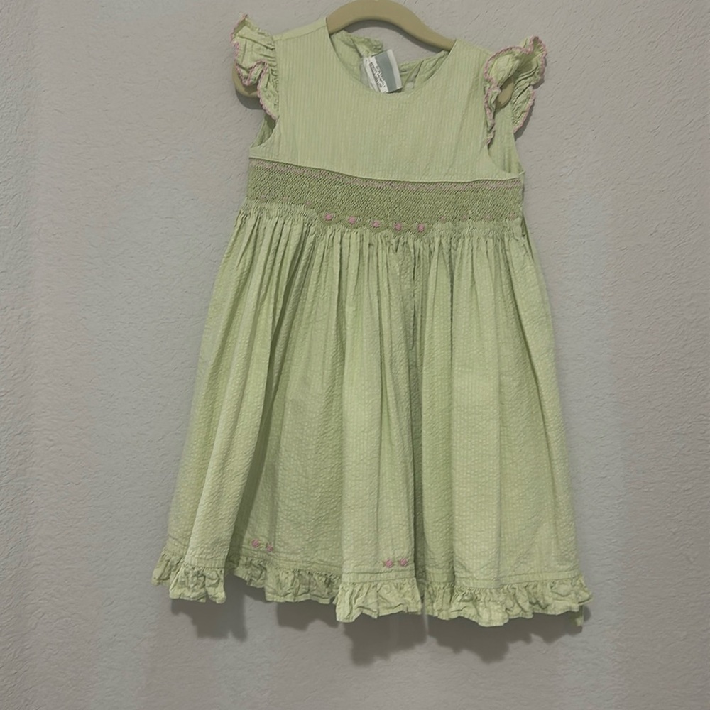 Smocked Zucchini girls floral dress